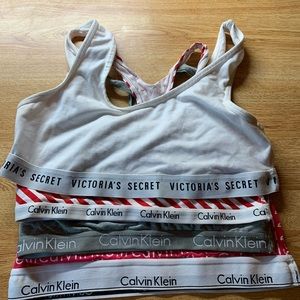 Calvin Klein + Victoria Secret Cloth Bra Bundle
